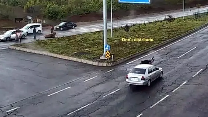 Trafik kazaları MOBESE'ye yansıdı