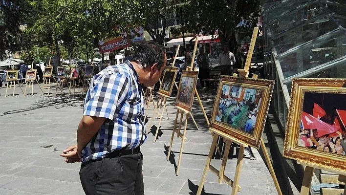 Kahta'da 15 Temmuz resim sergisi açıldı
