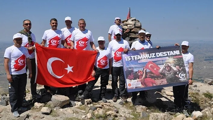 15 Temmuz şehitlerini anmak için Yıldız Dağı'na tırmandılar
