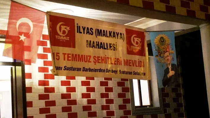 Çüngüş'te 15 Temmuz şehitleri için mevlit okutuldu
