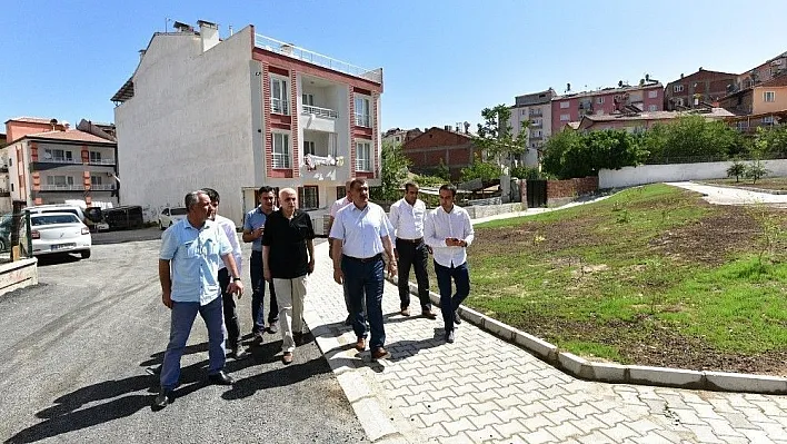 Başkan Gürkan park alanlarında inceleme yaptı
