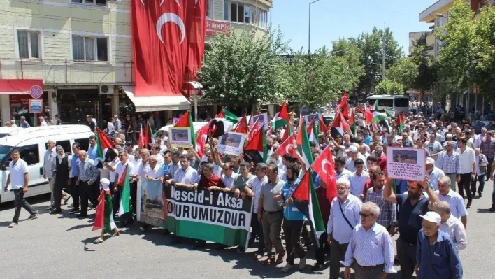 Adıyaman'da Mescid-i Aksa protestosu
