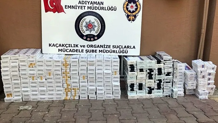 Adıyaman'da 4 bin 129 paket kaçak sigara ele geçirildi
