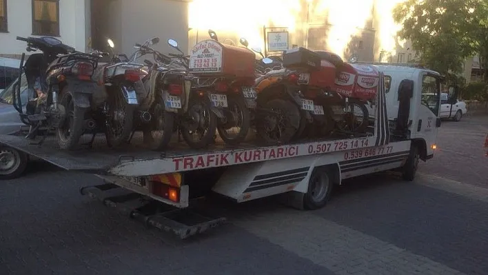 Trafiğe uygun olmayan motosikletlere geçit yok

