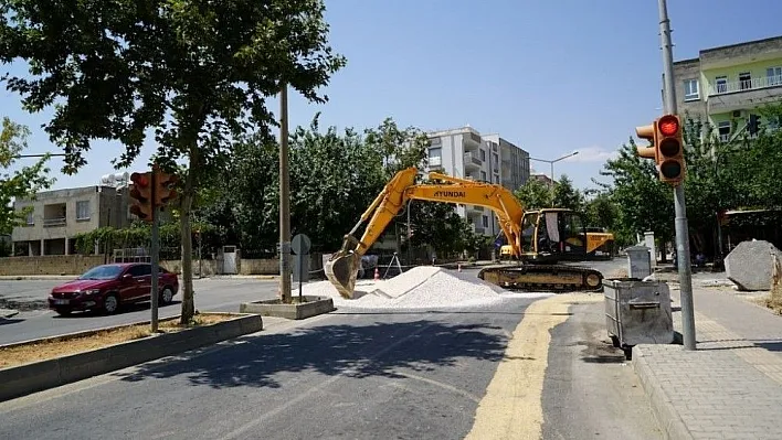 Yeşilyurt Mahallesinde altyapı çalışması
