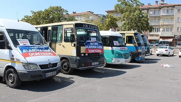 Minibüsçü ve servisçiler geleneği bozmadı
