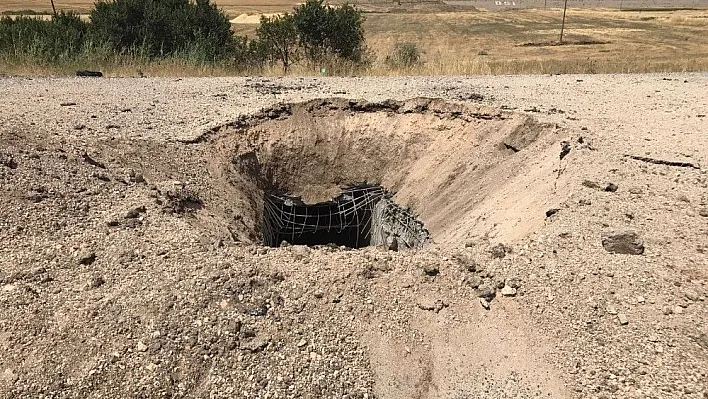 Silvan'da yola tuzaklanan patlayıcı imha edildi