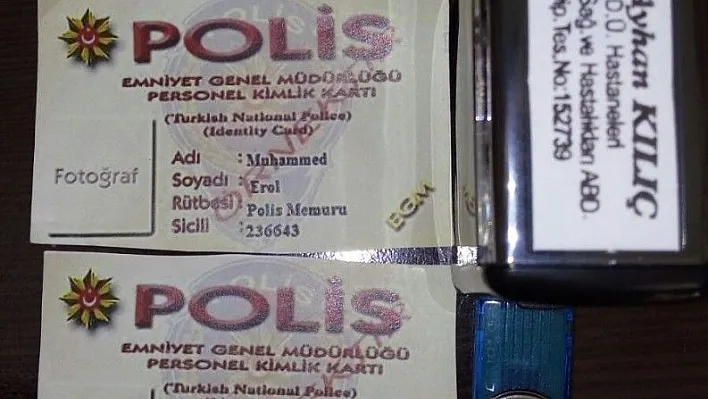 Şüphe üzerine durdurulan çocuğun üzerinden sahte polis kartı çıktı
