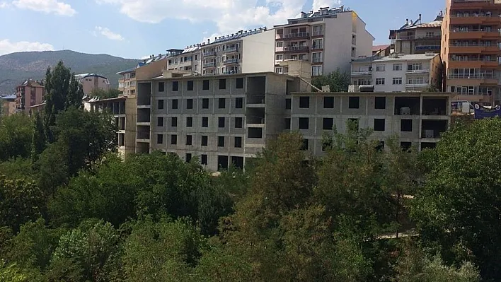 Tunceli'deki kız yurdunun kaba inşaatı tamamlandı
