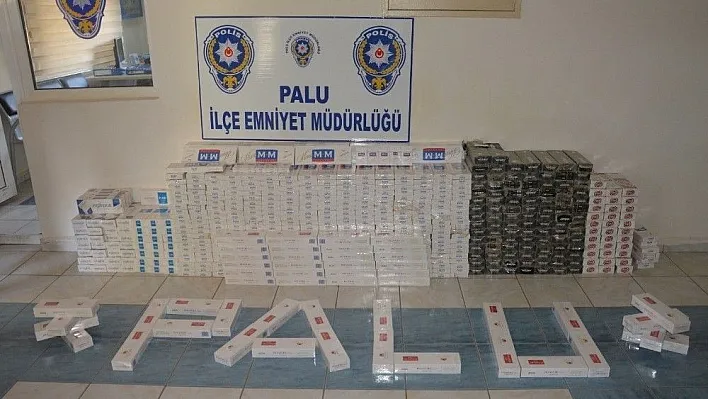 Palu'da 6 bin paket kaçak sigara ele geçirildi