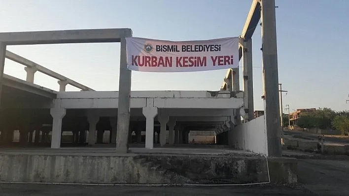 Bismil'de kurban kesim yerleri belirlendi
