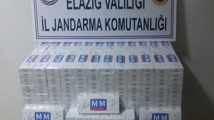 Palu'da 6 bin paket kaçak sigara ele geçirildi