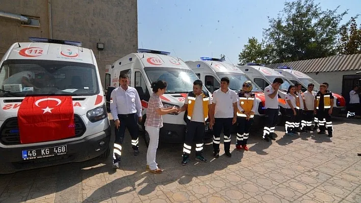 Kahramanmaraş'ta 5 ambulans göreve başladı
