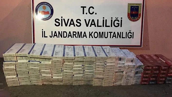 Sivas'ta kaçak sigara operasyonu
