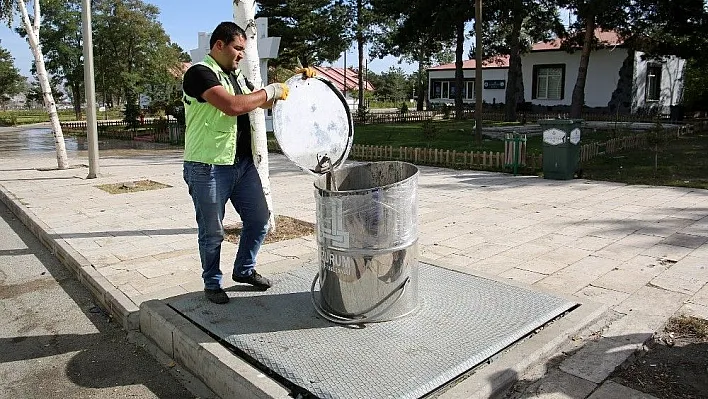 Büyükşehir'in yeraltı çöp konteynırları kışa hazır
