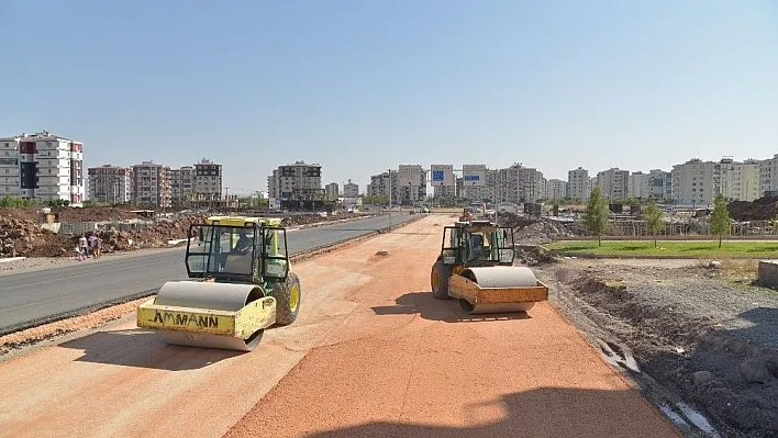 Büyükşehir belediyesinin asfalt çalışmaları sürüyor
