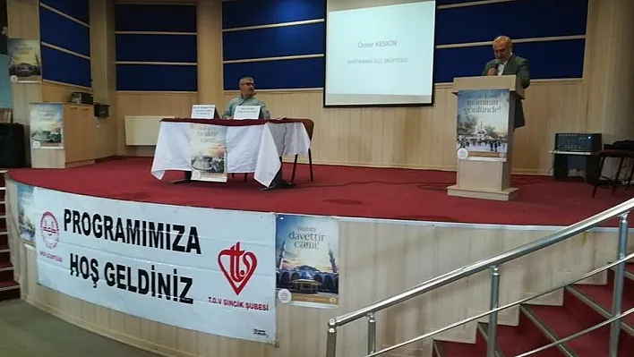 Sincik'te  'Cami, Şehir ve Medeniyet' konulu konferans
