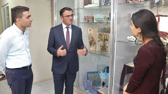 Kaymakam Balcı ADEM'de incelemelerde bulundu
