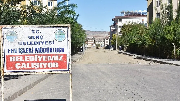 Genç'te üstyapı çalışmaları
