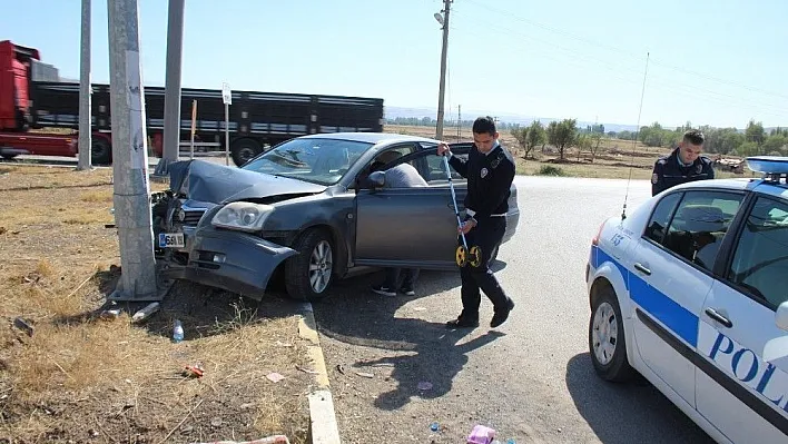 Sivas'ta trafik kazası 4 yaralı.
