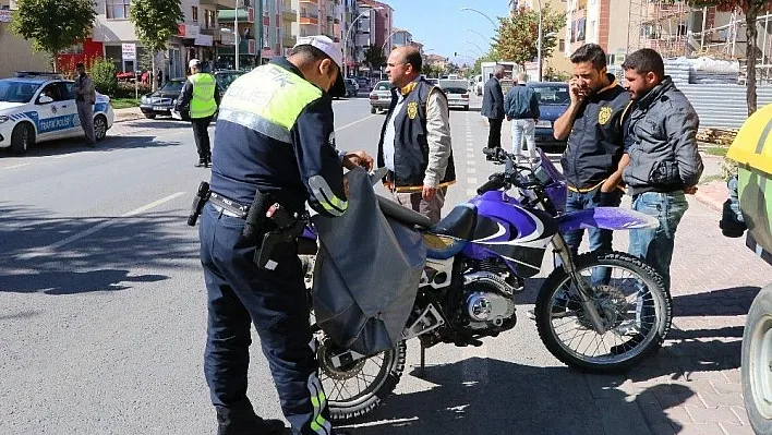 'Son Sürat' uygulaması ile motosikletler denetlendi
