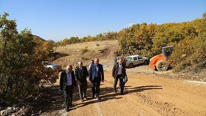 Tunceli'de yol çalışmaları