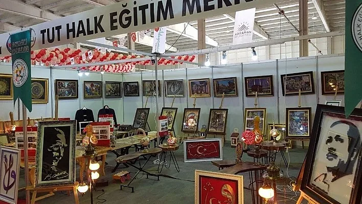 Tut Halk Eğitim Merkezi standı fuarda büyük ilgi gördü
