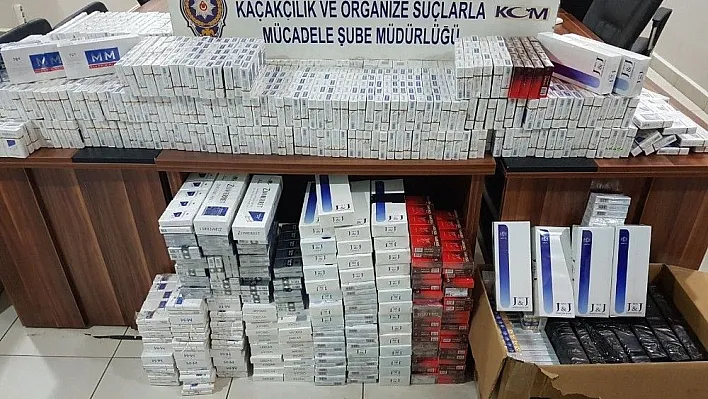 Hurda kağıtların arasında kaçak sigara sevkiyatı
