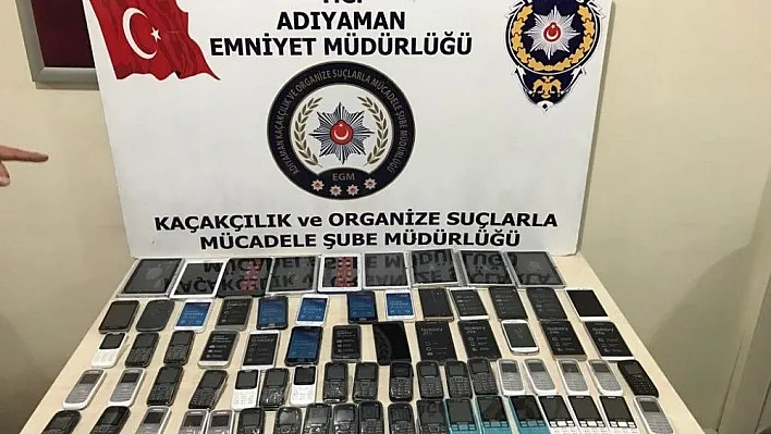 Adıyaman'da kaçak cep telefonu ve tablet ele geçirildi
