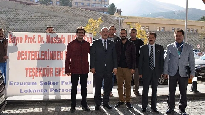 Şeker fabrikası işçilerinden Milletvekili Ilıcalı 'ya teşekkür
