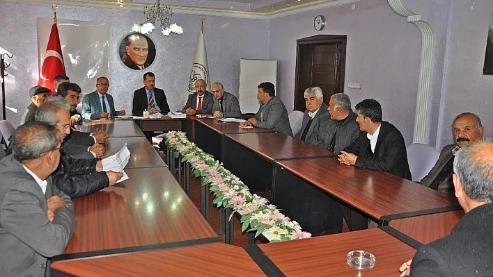 Erkenek grup içme suyu birliği toplantısı düzenlendi
