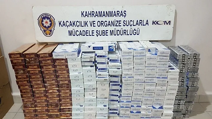 Kahramanmaraş'ta kaçak sigara operasyonu
