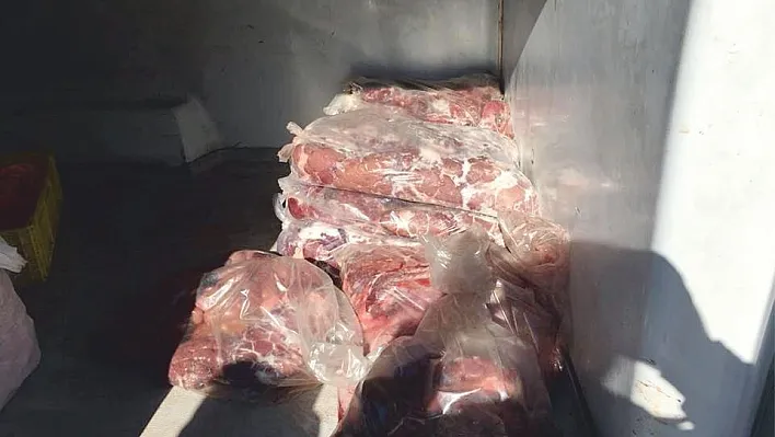 Kahta'da kaçak et operasyonu
