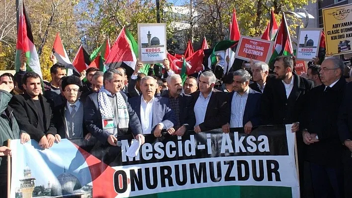 Adıyaman'da Kudüs eylemi
