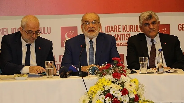 SP Genel Başkanı Karamollaoğlu, bölge sorunlarını değerlendirdi
