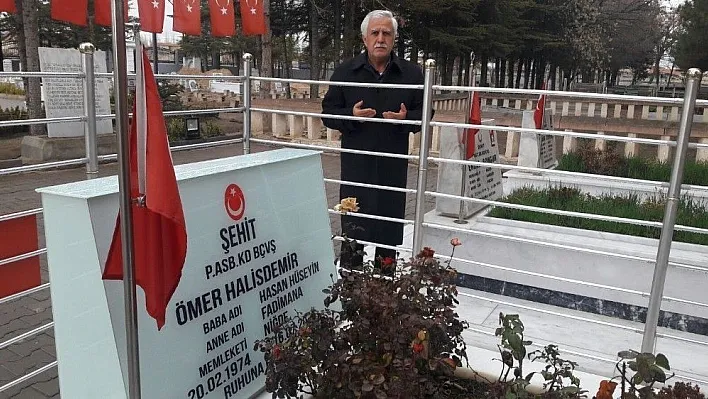 Başkan Toprak Ömer Halisdemir'i kabri başında andı
