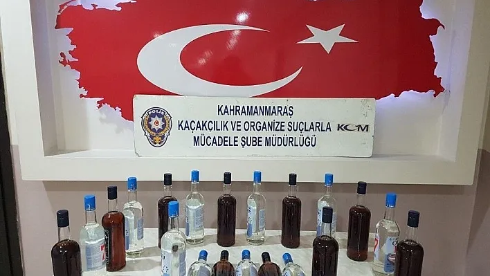 Kahramanmaraş'ta kaçak içki operasyonu
