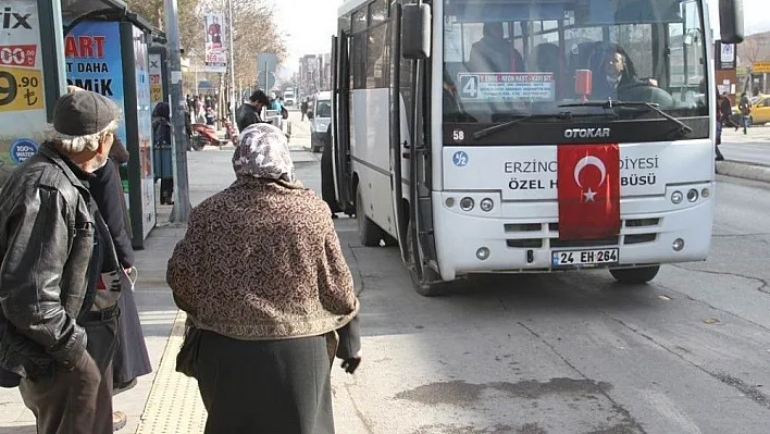 Erzincan'da toplu taşımaya zam
