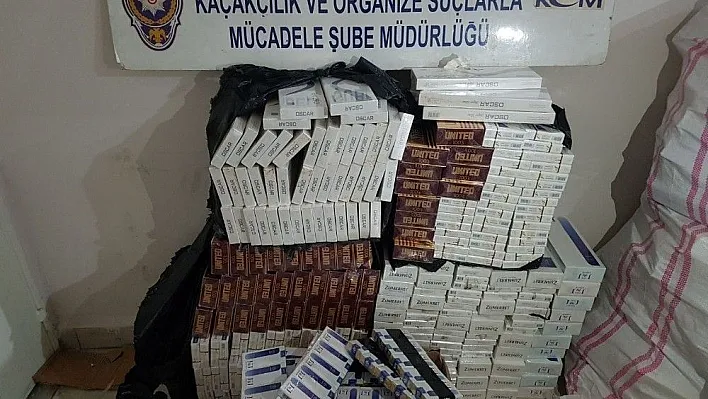 Kahramanmaraş'ta 2 bin paket kaçak sigara ele geçirildi
