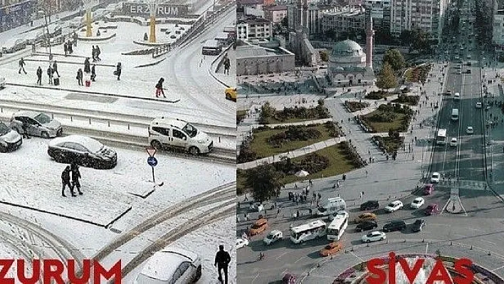 Sivas'ın esprili kar çağrısına Erzurum'dan cevap
