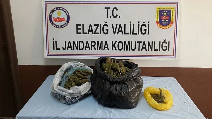 Jandarma ekipleri, 7 kilo uyuşturucu ele geçirdi