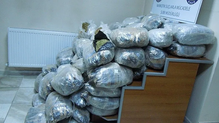 Erzurum'da 190 kilogram esrar ele geçirildi
