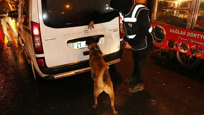 Diyarbakır'da 600 polis ve dedektör köpeklerle asayiş uygulaması
