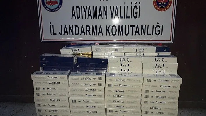 Durdurulan otomobilden kaçak sigara yakalandı
