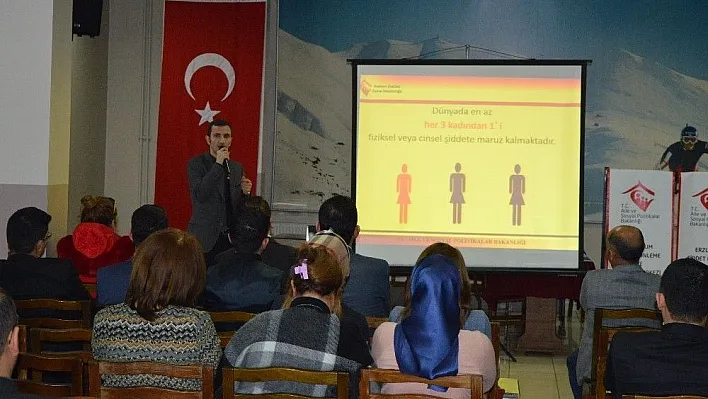 Erzurum'da 'Kadına Yönelik Şiddetle Mücadele'  semineri
