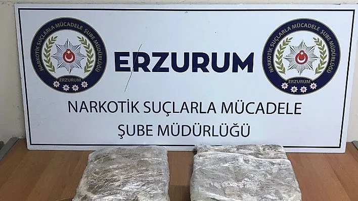 Erzurum'da uyuşturucu ticareti yapan 2 kişi tutuklandı
