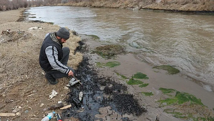 Oltu Çayına zehir boşalttılar
