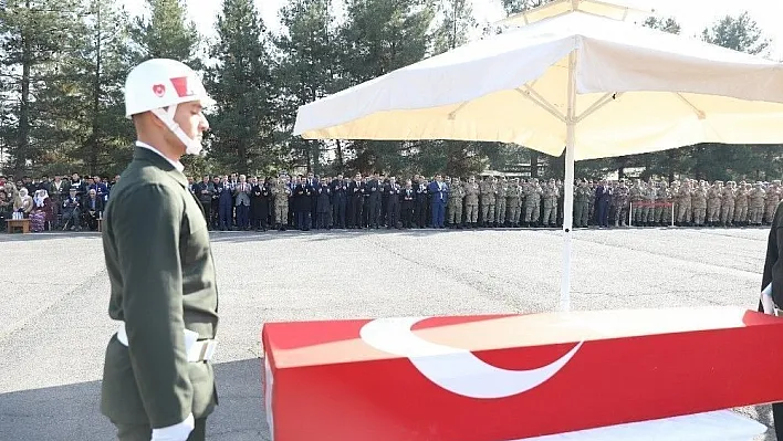 Şehit korucu için tören düzenlendi
