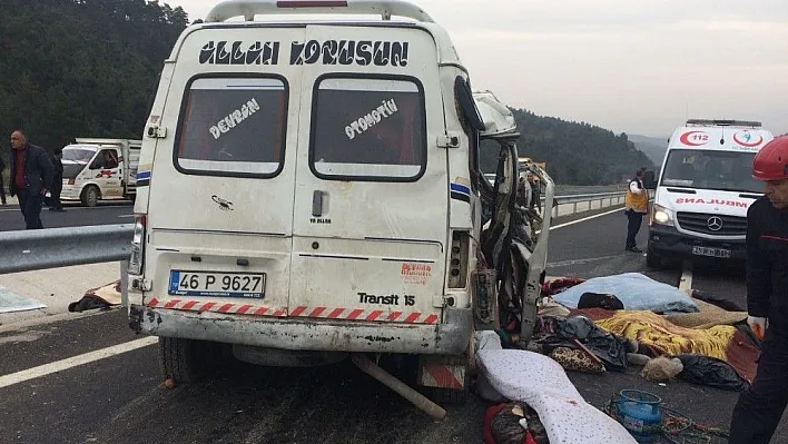 Kahramanmaraş'ta feci kaza: 9 ölü, 7 yaralı