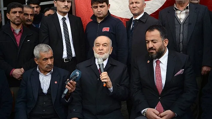 Saadet Partisi Genel Başkanı Karamollaoğlu Çelikhan ilçesini ziyaret etti
